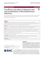 The efficacy and safety of allogeneic stem cell transplantation in Mevalonate Kinase Deficiency