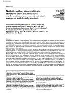 Nailfold capillary abnormalities in childhood-onset systemic lupus erythematosus
