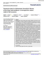 Neonatal sepsis in alloimmune hemolytic disease of the fetus and newborn