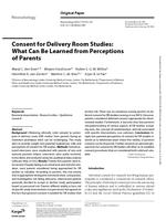 Consent for delivery room studies