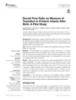 Ductal flow ratio as a measure of transition in preterm infants after birth