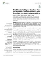 The effect of a higher bias gas flow on imposed T-piece resistance and breathing in preterm infants at birth