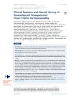 Clinical features and natural history of preadolescent nonsyndromic hypertrophic cardiomyopathy