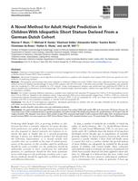 A novel method for adult height prediction in children with idiopathic short stature derived from a German-Dutch cohort