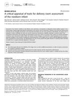 A critical appraisal of tools for delivery room assessment of the newborn infant