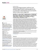 Neutrophil degranulation, NETosis and platelet degranulation pathway genes are co-induced in whole blood up to six months before tuberculosis diagnosis