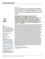 Immunogenicity and reactogenicity of SARS-CoV-2 vaccines in people living with HIV in the Netherlands