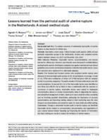 Lessons learned from the perinatal audit of uterine rupture in the Netherlands