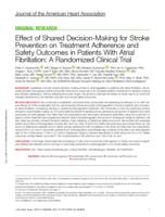 Effect of shared decision-making for stroke prevention on treatment adherence and safety outcomes in patients with atrial fibrillation