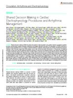 Shared decision-making in cardiac electrophysiology procedures and arrhythmia management