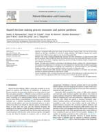 Shared decision making process measures and patient problems