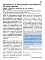 Sex differences in the circadian misalignment effects on energy regulation