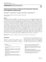 Using classical test theory to determine the psychometric properties of the deglutition handicap index