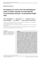 Development of a tool to assess the methodological quality of studies reporting on archaeologically excavated human skeletons