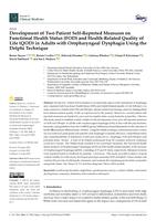 Development of two patient self-reported measures on functional health Status (FOD) and Health-Related Quality of Life (QOD) in adults with oropharyngeal dysphagia using the Delphi technique