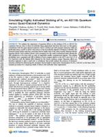 Simulating highly activated sticking of H2 on Al(110)