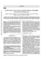 Cerebral small vessel disease in elderly patients with sudden sensorineural hearing loss