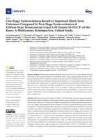 One-stage synovectomies result in improved short-term outcomescCompared to two-stage synovectomies of diffuse-type tenosynovial giant cell tumor (D-TGCT) of the knee