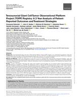 Tenosynovial giant cell tumor observational platform project (TOPP) registry