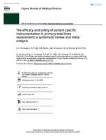 The efficacy and safety of patient-specific instrumentation in primary total knee replacement: a systematic review and meta-analysis