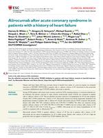Alirocumab after acute coronary syndrome in patients with a history of heart failure