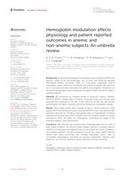 Hemoglobin modulation affects physiology and patient reported outcomes in anemic and non-anemic subjects: an umbrella review