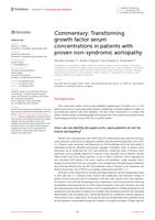 Transforming growth factor serum concentrations in patients with proven non-syndromic aortopathy