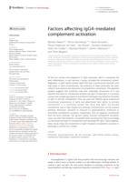 Factors affecting IgG4-mediated complement activation