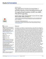 The alphavirus nonstructural protein 2 NTPase induces a host translational shut-off through phosphorylation of eEF2 via cAMP-PKA-eEF2K signaling