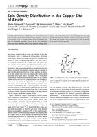 Spin-density distribution in the copper site of azurin