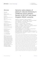 Genome-wide analyses of platinum-induced ototoxicity in childhood cancer patients