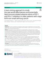 A text-mining approach to study the real-world effectiveness and potentially fatal immune-related adverse events of PD-1 and PD-L1 inhibitors in older patients with stage III/IV non-small cell lung cancer