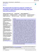 Physiologically based pharmacokinetic modeling of tacrolimus for food-drug and CYP3A drug-drug-gene interaction predictions