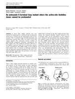 An amicyanin C-terminal loop mutant where the active-site histidine donor cannot be protonated