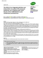 The effect of an integrated palliative care intervention on quality of life and acute healthcare use in patients with COPD