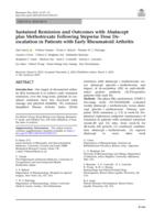 Sustained remission and outcomes with abatacept plus methotrexate following stepwise dose de-escalation in patients with early rheumatoid arthritis