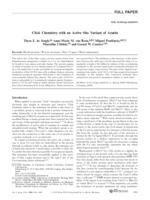 Click-chemistry with an active site variant of azurin