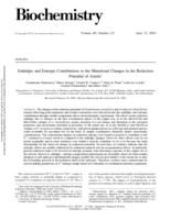 Entalphic and entropic contributions to the mutational changes in the reduction potential of azurin