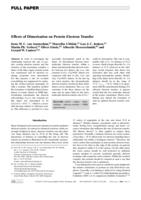 Effects of dimerization on protein electron transfer