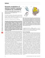 Dramatic modulation of electron transfer in protein complexes by crosslinking