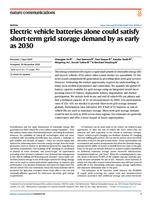 Electric vehicle batteries alone could satisfy short-term grid storage demand by as early as 2030