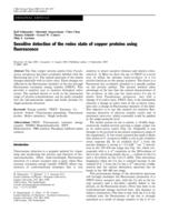 Sensitive detection of the redox state of copper proteins using fluorescence