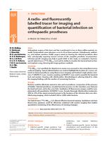 A radio- and fluorescently labelled tracer for imaging and quantification of bacterial infection on orthopaedic prostheses