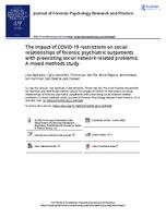 The impact of COVID-19 restrictions on social relationships of forensic psychiatric outpatients with preexisting social network-related problems