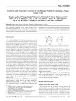 Synthesis and structural analysis of a b-hairpin modified peptide containing a sugar amino acid