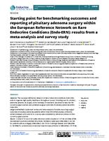 Starting point for benchmarking outcomes and reporting of pituitary adenoma surgery within the European Reference Network on Rare Endocrine Conditions (Endo-ERN): results from a meta-analysis and survey study