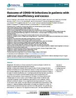 Outcome of COVID-19 infections in patients with adrenal insufficiency and excess