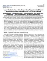 Acute mechanical and skin temperature responses to different interrepetition rest intervals during full-squat exercise
