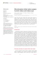 Microinvasive mitral valve surgery: current status and status quo