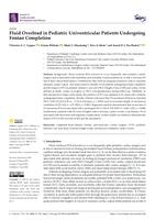 Fluid overload in pediatric univentricular patients undergoing Fontan completion